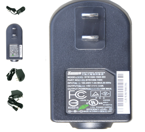 NEW D-Link DI-624 DI624 router AC DC 5V 2.5A power adapter